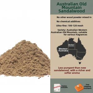 Pure Natural Old Mountain Sandalwood Powder Australian West Coast Raw Material Incense Making Aromatherapy Non-Buddhist Incense
