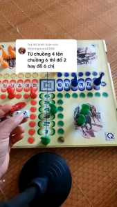 [Trung Lê] Cờ Cá Ngựa Bàn Nhựa Gấp Gọn Size Lớn Cờ Đua Ngựa Đồ Chơi Giải Trí Phát Triển Nhóm Bạn Tết