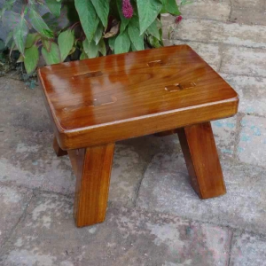 OME | Anti-slip Water-resistant Wooden Stool
