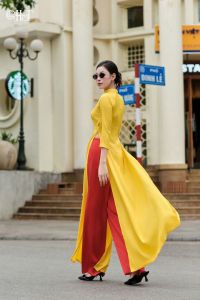 Áo dài nữ đẹp kiểu dáng truyền thống tay lỡ chất liệu gấm cao cấp phù hợp đi dạy đi chơi hiiij nghi  đám cưới