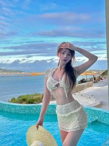 ชุดว่ายน้ําบิกินี่ ดันทรง เอวสูง เซ็กซี่ เหมาะกับฤดูร้อน สําหรับผู้หญิง 2443 2490