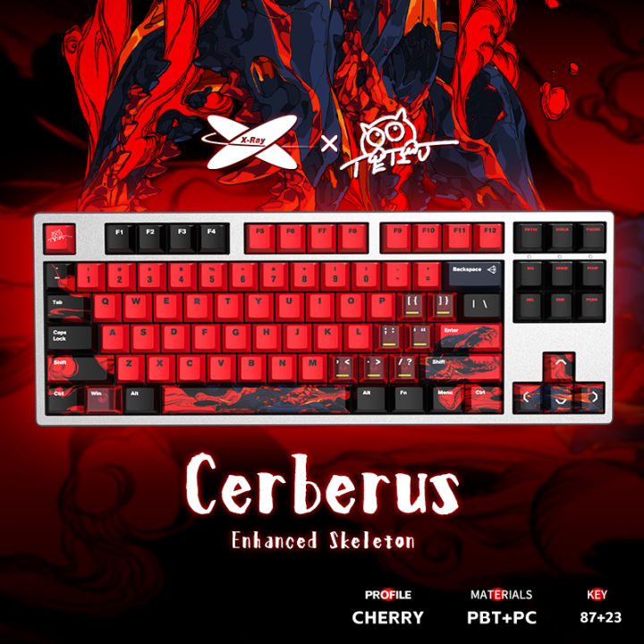 Teru x Xraypad Keycaps Enhanced Skeleton Cerberus [強化⻣格 ケルベロス