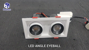 Stretch Recessed LED Eyeball 2x12w 360˚ Adjustable Anti Glare Spotlight Downlight Double Head