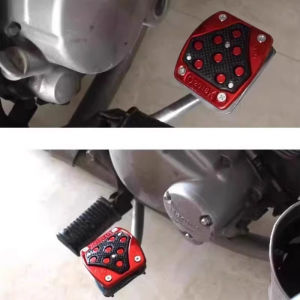 SEAMETAL Universal Foot Brake Motorcycle Accessories Anti Slip Brake Pedal Extender Metal Rubber Rear Brake Lever Cover For NMAX ADV