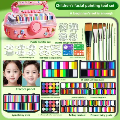 NUOXUNDE | Non-toxic Water-soluble Childrens Face Paint Set Single Box