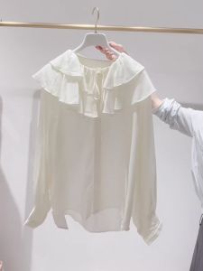 YUFUQING | Korean Style Long Sleeve Womens Shirt Gentle Wind Design Sensation Slimming Early Autumn New Style Commute Scene Office Wear