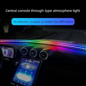 1.5M Car WindShield Decor Car Interior LED Atmosphere Light USB Plug and Play Car LED Decorative Light with Remote Control APP