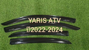 คิ้วกันสาดประตู กันสาด คิ้ว สีดำทึบ 4ชิ้น โตโยต้า เอทีฟ Toyota YARIS ATIV 2022 2023 2024 ใส่ร่วมกันได้ A