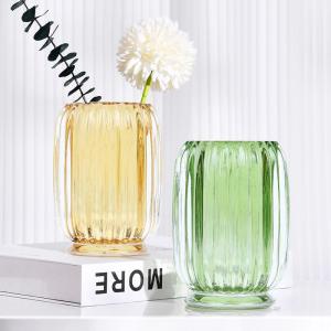 Luxury Striped Transparent Glass Storage Container
