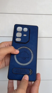 Promo Case Magnetic Infinix GT 30 Pro Hardcase Standing Magsafe Magnetic Luxury Plain Leather Casing