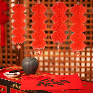 Trung Quốc năm mới giấy đỏ đèn lồng trang trí cho nhà Lễ Hội Mùa Xuân bên Quà Tặng đèn lồng