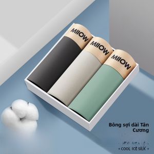 MiiOW | Quần lót nam Catman Cotton thoáng khí thể thao cạp vừa quần đùi nam mùa hè 2024 quần lót nam cỡ lớn thoáng khí kháng khuẩn