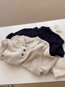 CHOEFULYN | Retro Style Polo Collar Loose Fit T-shirt