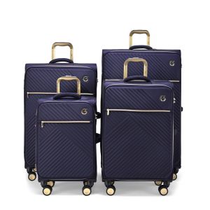 Goby London Royal Vogue Oxford Fabric Trolley Softcase Luggage TSA Lock Extra Big 20" To 32" Inch