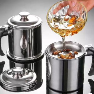 Multi-Use Oil Dispenser Pot Built-in Strainer Net Penapis Minyak Separator Used Cooking Oil Recycling Cooking Oil Strainer Oil Filter Oil Storage Pot