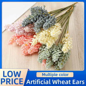 12pcs Simulation Foam Lavender Flower Layout Home Decoration Wheat Ears Artificial Flowers