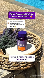 Dr. Daily Vitamin C 800mg + Ashwagandha with Magnesium 1400mg for Immunity Stress Relief and Daily Energy