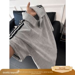 OUMULONG | Cleanfit Stripe T-Shirt Male