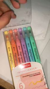 6in1 Candy Color Fluorescent Pen: A Multi-functional Writing Solution