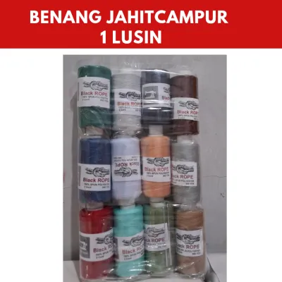 Benang jahit warna kumplit isi 1 lusin ( 12 pcs )
