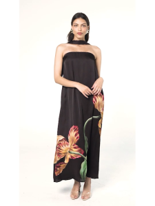 House Of Etern - Eco-Friendly Strapless A-Line Maxi Dress Jill Maxi Dress