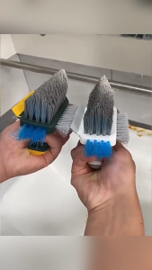4 In 1 Brush V Shape Hand Brush Corner Brush Cleaner Berus Pencuci Pembersih Tile Grout Gap Scrub Glass Scraper