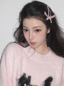 Kẹp Tóc Thắt Nút Bướm Màu Hồng Cỡ Lớn Phong Cách Hàn Quốc Phụ Kiện Tóc Cho Nữ Kẹp Tóc Dễ Thương Mới Cho Tóc Ngắn Và Tóc Dài