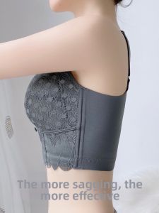 QIANLINGMEI | Adjustable Gathered Breast Support Prevents Sagging Bra for Big Bust Women