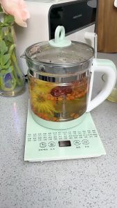 SG🔥【Ready Stock】1.8L Electric kettle Multifunctional health teapot Office/Home tea brewing Split automatic heating Thick heat-resistant Explosion-proof Glass Electric kettle 养生水壶