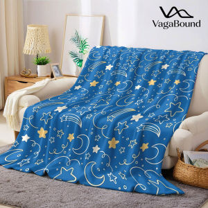 BILIBILI | Moon Star Sky Flannel Blanket Warm Soft Halloween Christmas Decorative Couch Warm Cozy All-Season Gift