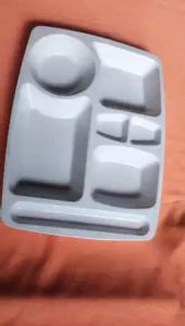 Khay 6 phần melaimin đựng thức ăn kiểu có ô đựng đũa / kiểu 6 ô nhỏ kf72 và khv6f