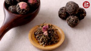重瓣玫瑰龙珠花茶 15个 100-130g Double Rose Long Zhu Flower Tea 15 pieces Teh Herba