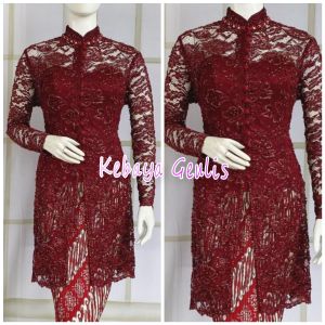 atasan kebaya brukat kebaya besanan motif bunga
