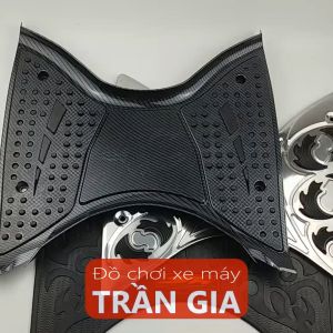 Thảm lót để chân xe Sh nam năm 2017-2018-2019 bản 125 150 tấm trải sàn gác chân trước Cao su Inox Carbon 125i 150i