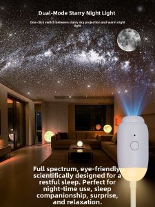Star Projector Night Light for Bedside