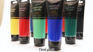 Malaysia Stock- 75ml Premium Arcylic Paint Colour for Art Painting Canvas