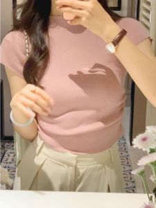 HUOLISI | Sleeveless High Neck Summer Ice Silk T-shirt Slim Fit