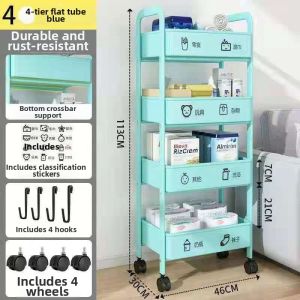 Mobile Storage Rack Multiple Layers