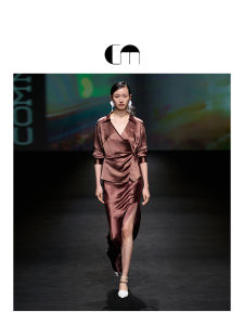 Summer Waist-slimming Acetate Tie-front Shirt