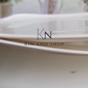 6 PCS PIRING KOTAK DATAR MELAMIN DINER TEBAL FREE BUBBLE WRAP - PROMO 3 PCS DAN 6 PCS - Diameter 10 Inch/25 cm - Model Piring Datar