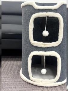 Cat Scratch Tree Cat Tree Cat Tower Cat Climbing Cat Tree Tower Cat Scratch Post Cat Tree Tower Cat Condo Integrated Multi-Layer Semi-Closed Wear-Resistant Tree Hole Winter Luxury Small Apartment Winter Warm