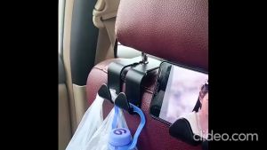 Car Back Seat Hook Hanger Holder Headrest Hook Seat Organizer Storage Mini Cute Strong Heavy Duty Hanger Phone Holder Organiser Hanging Holder Car Interior Decoration Car Accessories Axia Myvi Saga Persona bezza aruz viva kenari kelisa alza x50
