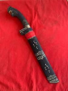golok wafak asli Ciomas Banten model gagang macan