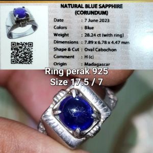 Natural blue sapphire tanzania safir