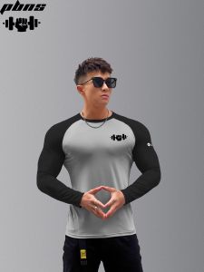 Mens Fitness Clothing Long Sleeve Running Training Dog Quick Dry High Elasticity Comfortable Muscle Building Sports Wear