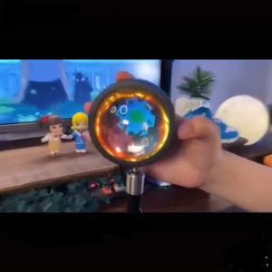 Lampu Sunset Proyektor LED Lampu Tidur Motif Matahari Terbenam Warna Rainbow Sunset Red Termurah/Tripod SUNSET Lampu Tidur LED Efek Matahari