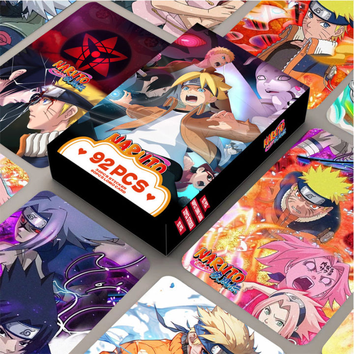 Lomo card ชุด60ใบบวกสติ๊กเกอร์32รูป อนิเมะ นารูโตะ แบบสองด้าน | Lazada ...