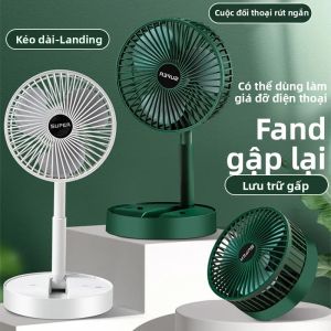 Quạt USB Điện Mini Có Thể Gập Lại - Máy Làm Mát Không Khí Làm Mát Máy Tính Để Bàn Yên Tĩnh Cho Ký Túc Xá Văn Phòng Tại Nhà - Quạt Bàn Nhỏ 3 Tốc Độ Có Thể Thu Vào