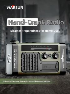 WARSUN | Solar Crank Emergency Radio with Flashlight