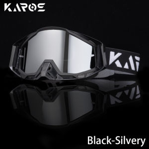 karos | Karos Motorcycle Goggles-Premium Off-Road Riding Glasses Men Motocross Helmet MX Moto Dirt Bike ATV Outdoor Sports UV400 Eyewear